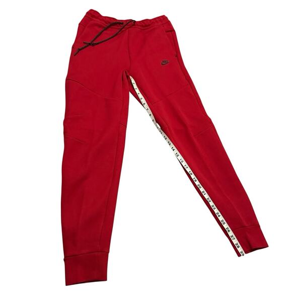 Nike Sportswear Tech Fleece Joggers Pant Men's Size Medium Red Black HV0959-687 - Picture 5 of 10